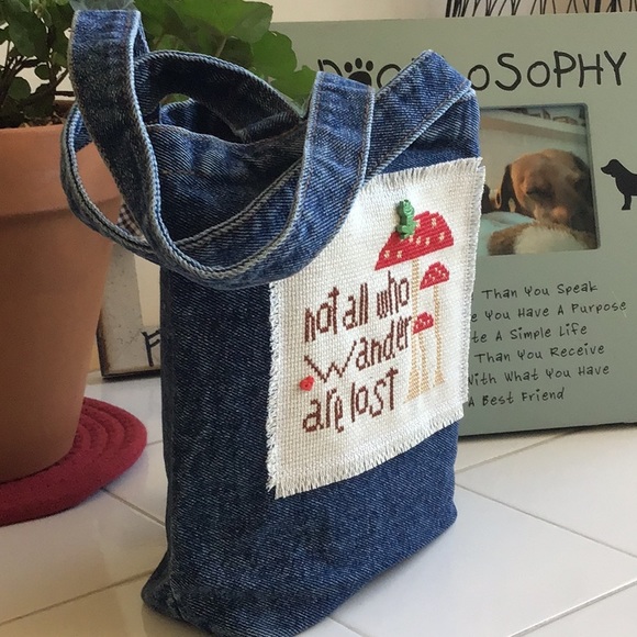 Fun Denim Tote - Picture 3 of 6